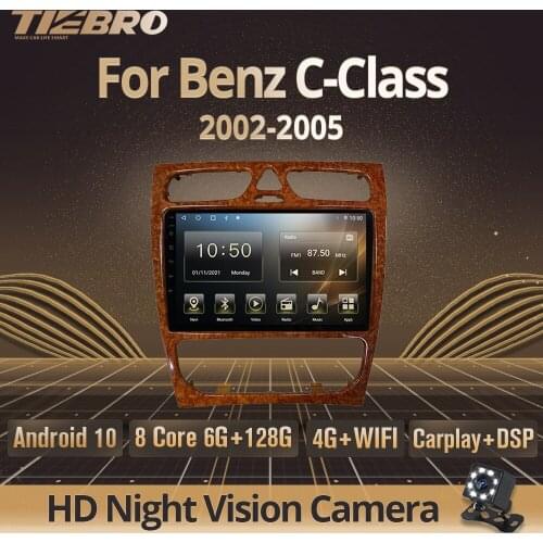 Tiebro 2DIN Android10 Car Radio For Mercedes Benz C-Class 2002-2005 Car Stereo Bluetooth Player GPS Navigation Car Receiver DSP