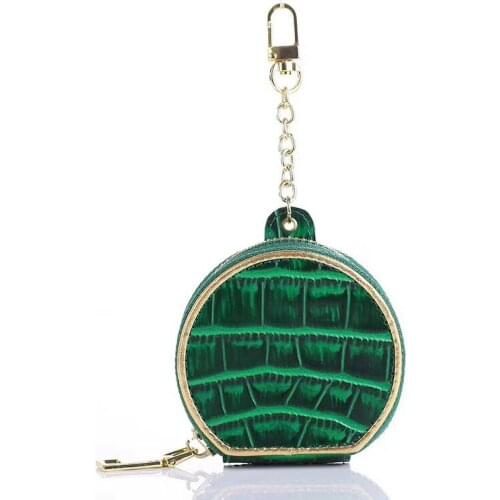 Genuine Leather Crocodile Skin Bluetooth Wireless Earphone Case For Air Pods 1 2 Universal Bag Cover For Apple Airpods 3 Pro