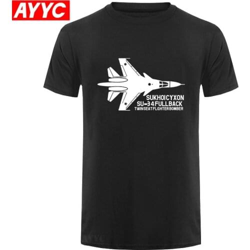 Su 34 Syrien Russian Airplane Bomber Navy And White Striped T Shirt Mens Design Shirt Online Male Funny Tee Shirt