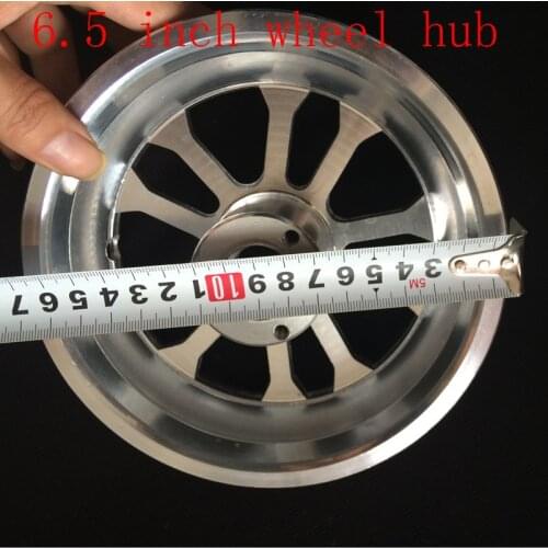 6.5 inch rim Front/rear Wheel Rim 90/65-6.5 Tubeless Aluminium Front Wheel Hub fit Scooter with Wheel Axle Scooter Parts