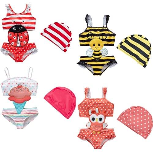 Toddler Infant Baby Girls Swimwear Watermelon Swimsuit Swimming Beach Bathing Bikini Cute Summer One-piece Swimming Costume