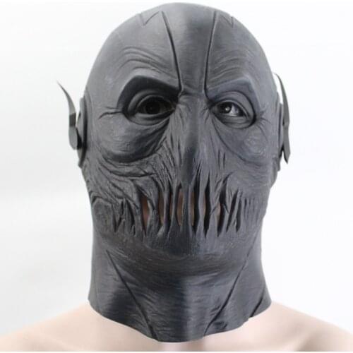Anime Black Flash Zoom Mas Tv Full head Breathable Halloween Mask Latex Cosplay Costume Party Props For Adult