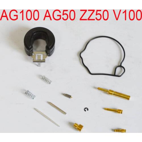 Mikuni AG100 AG50 ZZ50 V100 50cc 100cc motorcycle carburetor kits repair tools gasket jet gasket idle valve needle free shipping