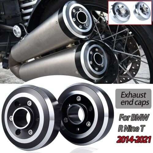 Motorcycle Exhaust Tip Tail Cover Frame for BMW R Nine T 2014 15 16 2017 2018 2019 2020 2021 Aluminum Muffler End Cap Protector