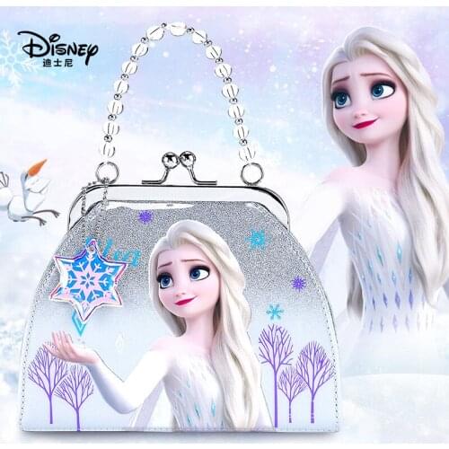 Disney Aisha Princess Bag Children Cute Female Fashion New Handbag Little Girl Diagonal Bag Mini Girl Hot Sale Coin Purse Gift