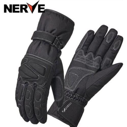 2019 New Knight Equipment NERVE Winter Warm Waterproof Motorcycle Racing Gloves Drop-proof Motocross Motorbike Glove of Nylon
