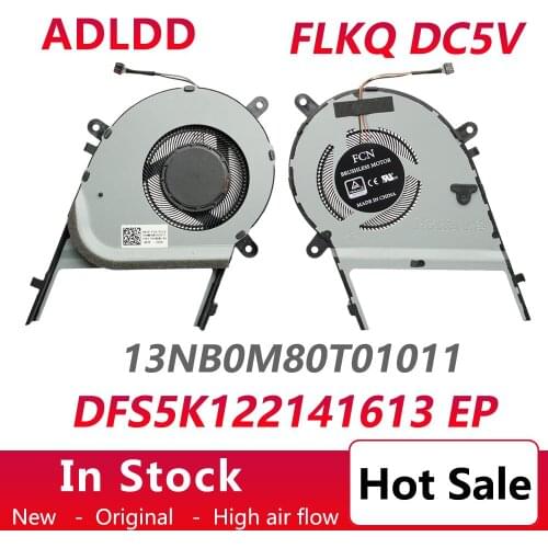 Laptop GPU cooling fan cooler For ASUS ZenBook Flip 15 UX562 UX562F UX562FA UX562FD UX562FDX 13NB0M80T01011 DFS5K122141613