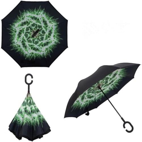 Hot sale wholesale - double reverse umbrella stand men and women umbrellas creative windproof car hands-free