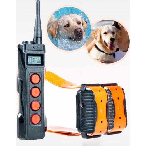 Free shipping 1000 meters range Aetertek At-919C-2 Rechargeable Auto Anti Bark Dog Trainer collar Submersible Dog Shock Collar