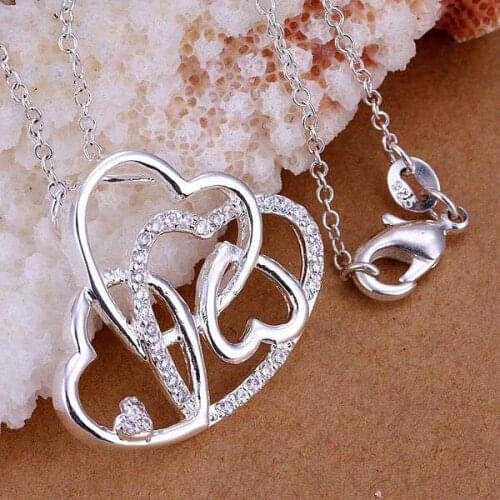 P237 Free Shipping 925 sterling silver Necklace, 925 silver fashion jewelry Insets suspicious /bclajtsa eobanfia