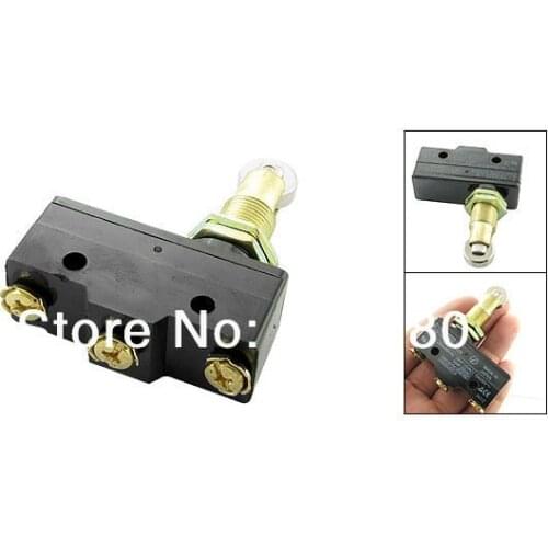 SPDT 1 NO + 1 NC 3 Screw Terminals Parallel Roller Plunger Actuator Panel Mount Basic Limit Switch