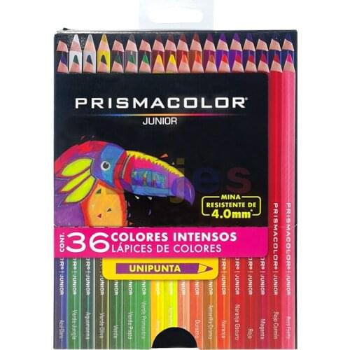 USA Prismacolor Junior colored pencil Assorted Colors,12/15/24/36/48 Pack Beautifully crafted with high-quality wood, non- toxi