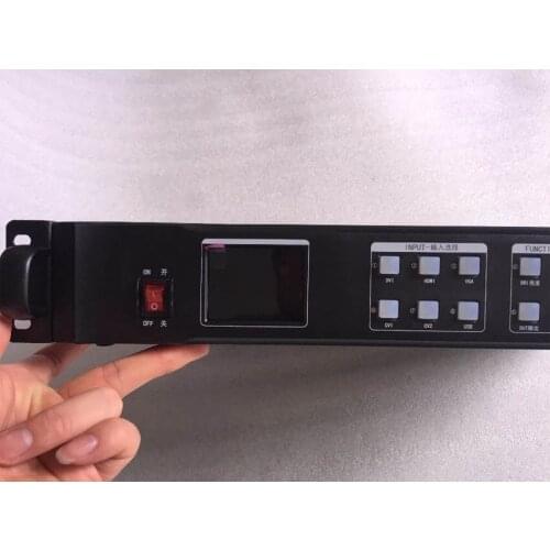 LED video wall controller,KYSATR KS600 LED video processor scaler 1920*1200 Support 2 sending cards DVI VGA HDMI, Nova and Linsn