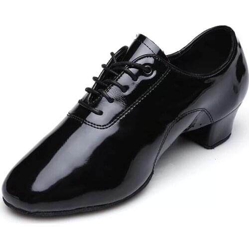 Children dance shoes size 24-45 New boys ballroom tango latin dance shoes man dancing shoes soft sole low heeled black sneakers