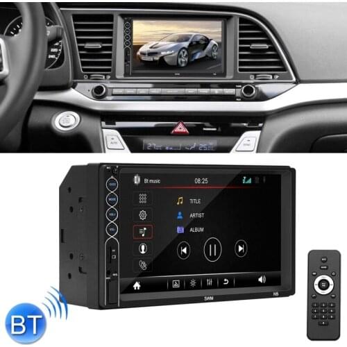 Universal Car MP5 Player 7 inch Double DIN HD Radio Receiver Support FM & Bluetooth & Phone Link with Remote Control