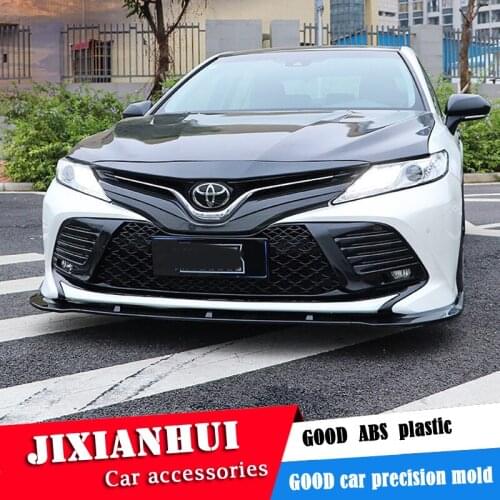 For Camry Body kit spoiler 2018-2019 For Toyota Camry YDK ABS Rear lip rear spoiler front Bumper Diffuser Bumpers Protector