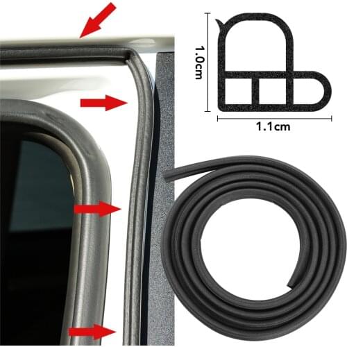 2m Car Door Protector Rubber Sealing Strip for Volkswagen VW Jetta MK5 6 Golf 4 5 6 7 CC Tiguan Passat B5 B6 b7 Polo