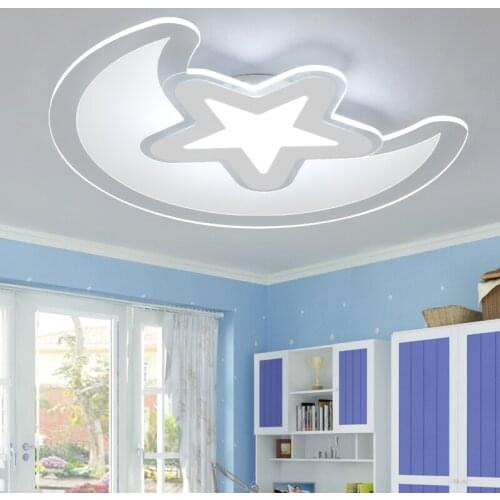 Star moon light romantic cartoon bedroom light LED boy girl room lighting