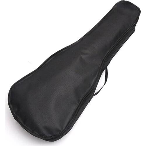 1pc Black 21 Inch Oxford Cloth Ukulele Hawaiian Guitar Bag for 15 Frets 4 Strings Music Instrument Waterproof Storage Carry Bag