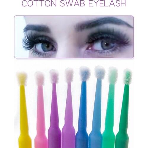 Cotton Swab 100 Pcs Disposable Eyelash Extension Tools Mascara Applicator Brush Lashes Extension Makeup Applicator Tool
