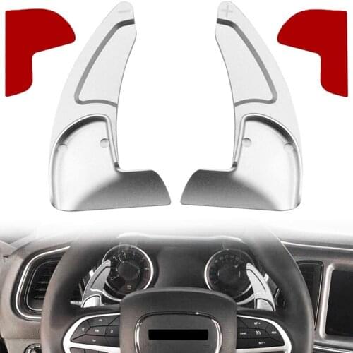2Pcs Steering Wheel Shift Paddle Extension Extension Cover for 2015-2021 Dodge Challenger Charger Durango RT Scat
