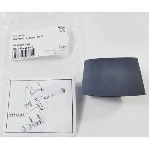 4PCS Original new ADF Feed Belt 40X7749 for Lexmark MX710/MX711/MX810/MX811/MX812/MX912 ADF Feed Belt