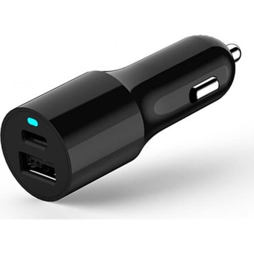 Universal Car Phone Charger PD18W QC3.0 Dual USB Car Fast Charger for iPhone 12/12 Mini/12 Pro/12 Pro Max Quick Charging