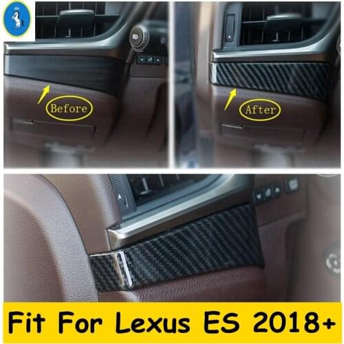 Yimaautotrims Auto Accessory Left Dashboard Central Control Console Air Conditioner AC Panel Cover Trim For Lexus ES 2018 - 2020