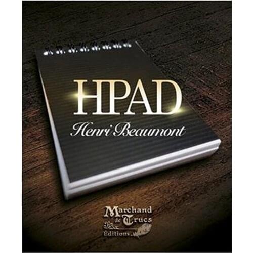 HPad By Henri Beaumont (DVD With Gimmick ) Magic Trick A7 Notebook Magic Props Close Up Stage Magic Mentalism trucos de magia