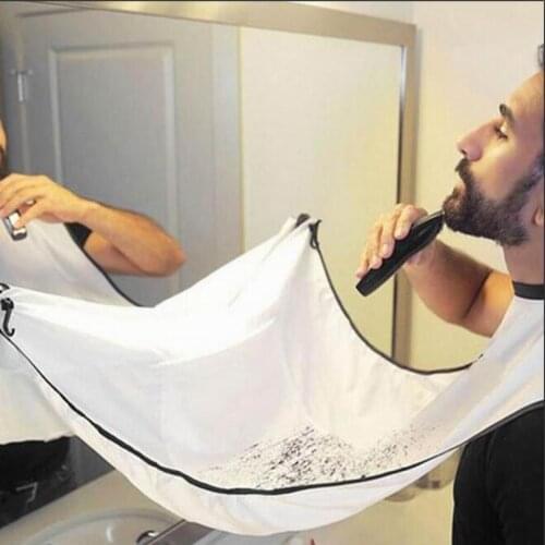 Fast ship way beard apron shaving apron cloth big for sidebums trimming as male hairline facial hair care cleaning props