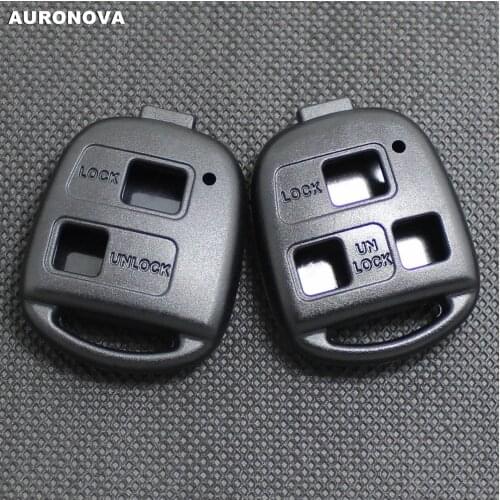 AURONOVA Key Shell for Toyota BB Corolla Echo Land Cruiser MR2 Prado Previa Pixis Tarago RAV4 Yaris Replace Car Key Case Cover