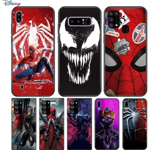 Marvel Venom Spiderman For Samsung Galaxy Note 20 10 9 8 Plus Ultra Lite M31 M31S M10 M20 M02 M30 M40 Soft Phone Case