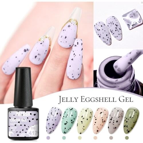 Mtssii Nail Gel Jelly Eggshell Gel Nail Polish Transparent Gel Soak Off Semi Permanent Esmalte UV LED Vanishes Nail Art Manicure
