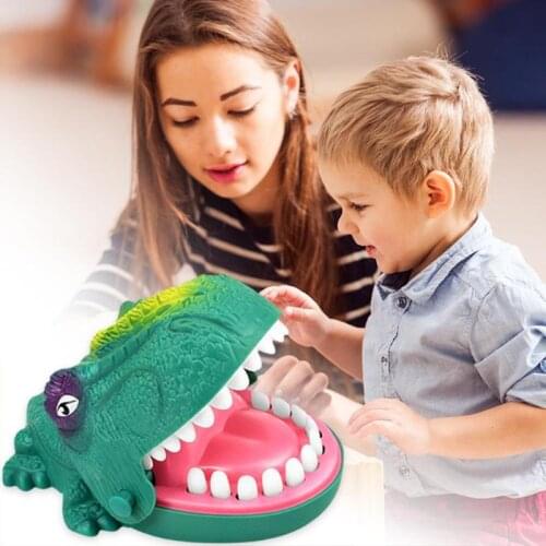 Electric Bite Finger Gags Toys Dinosaur Mouth Biting Finger Parent-child Interactive Toys Family Party Game Toys For Children