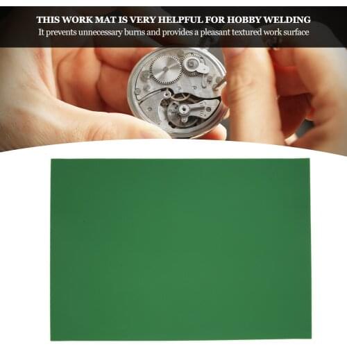Heat-Resistant Watch Repair Work Pad Watchmaker Soldering Station Mat (34 x 24cm Green) Hot Sale