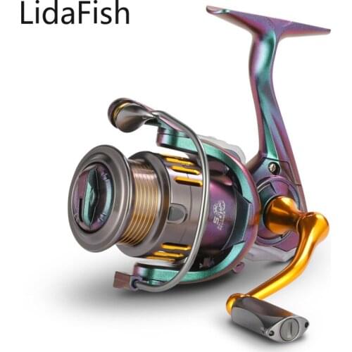 Lidafish 1000 2000 Spinning Fishing Reel 5.2:1 High Speed 12KG Max Drag Power Fishing Reel Bass Pike Carp Fishing