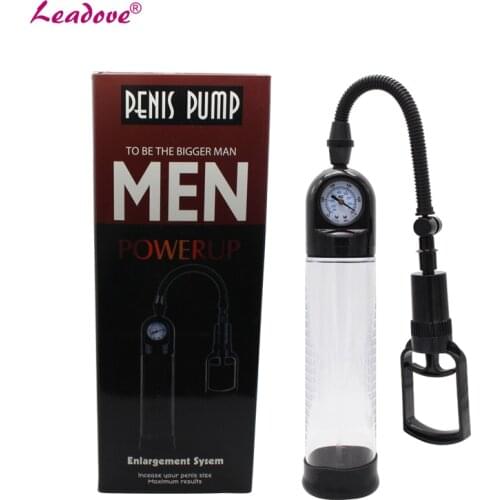 10Pcs/lot Penis Pump Enlargement Vacuum Pump Penis Extender with Watch Sex Toys Penis Enlarger for Men YS0193