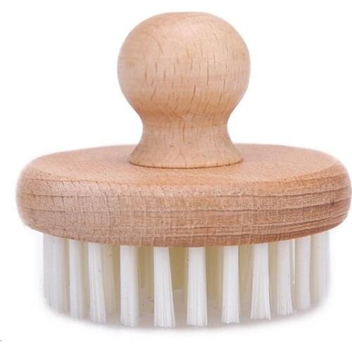 Wood Brush With Handle for Kids Basic Skill Practical Montessori Materials Accessory of Washing Table Set for AMI Classroom