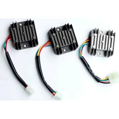 4 Wires 4 Pins 12 Voltage Regulator Rectifier For 150-250CC Motorcycle Scooter Moped ATV Aluminium Alloy Black White(optional)