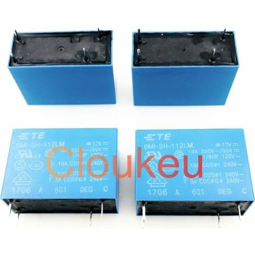 Relay OMI-SH-112L 124L LM 12V 24V 10A 4pin 5pin