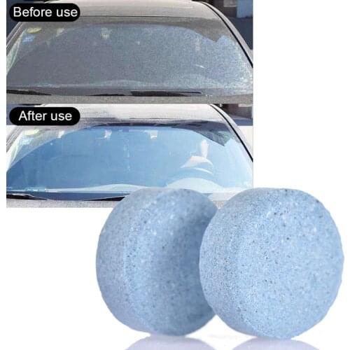 10Pcs Car Concentrated Effervescent Tablets Auto Wiper Detergent Tablets High Performance Car Glass Washer Cleaning Tools