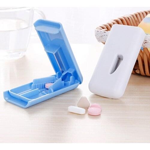 Tablet Pill Cutter Splitter Medicine Storage Splitters Cut Slicer Home Portable Pill Cases Dispenser Random Random