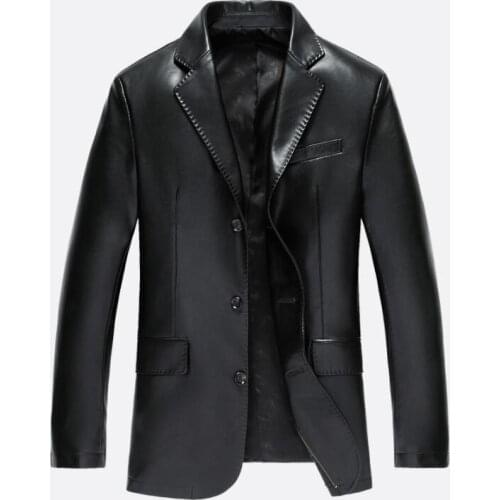 Spring autumn leather jacket men casual suits jaqueta de couro masculino motoqueiro chaqueta mens faux leather coats black 3XL