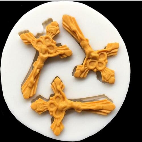 Cross Silicone Mold Sugarcraft Chocolate Cupcake Baking Mold Fondant Cake Decorating Tools