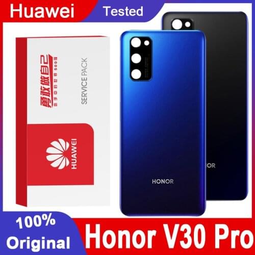 100% Original Back Housing Replacement for Huawei Honor V30 Pro Back Cover Battery Glass for Honor View 30 Pro Camera Lens