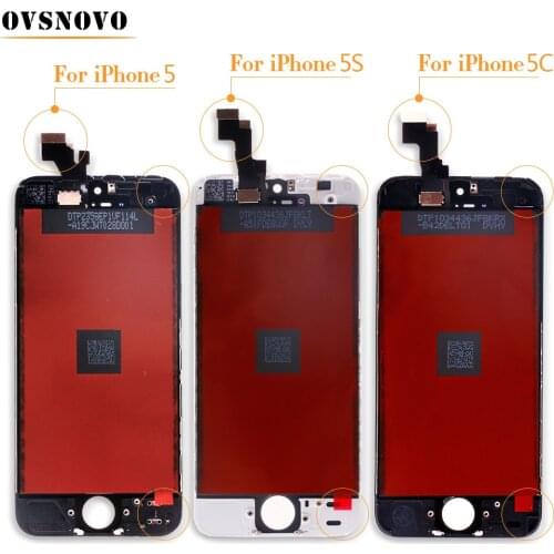 Ovsnovo Top Quality Screen For iPhone 5 LCD Screen Display and Digitizer Replacement Touch Screen For iPhone 5c 5s 6 6 plus LCD