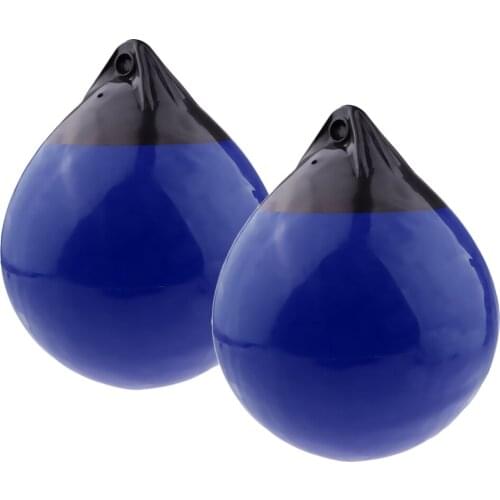 2x Inflatable Buoy Boat Fenders 10x12in for River Anchoring Docking Rafting