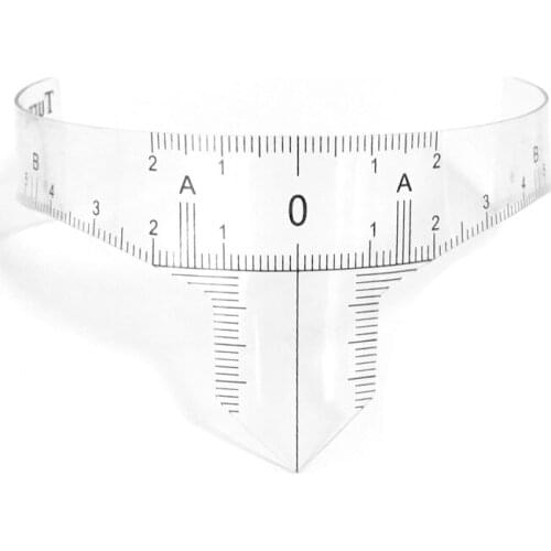 2017 Makeup Brow Measure Eyebrow Guide Ruler Reusable Microblading Permanent Make Up Eyebrow Tattoo Tools