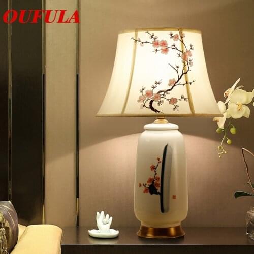 86LIGHT Ceramic Table Lamps Desk Lights Luxury Modern Contemporary Fabric for Foyer Living Room Office Creative Bed Room Hotel
