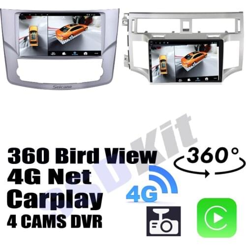 Car Audio Navigation GPS Carplay DVR 360 Birdview Around 4G Android System For TOYOTA Avalon XX30